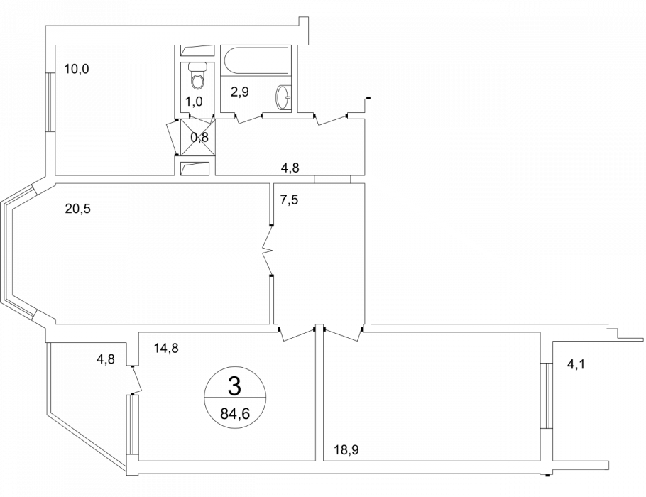 Первый Московский планировки