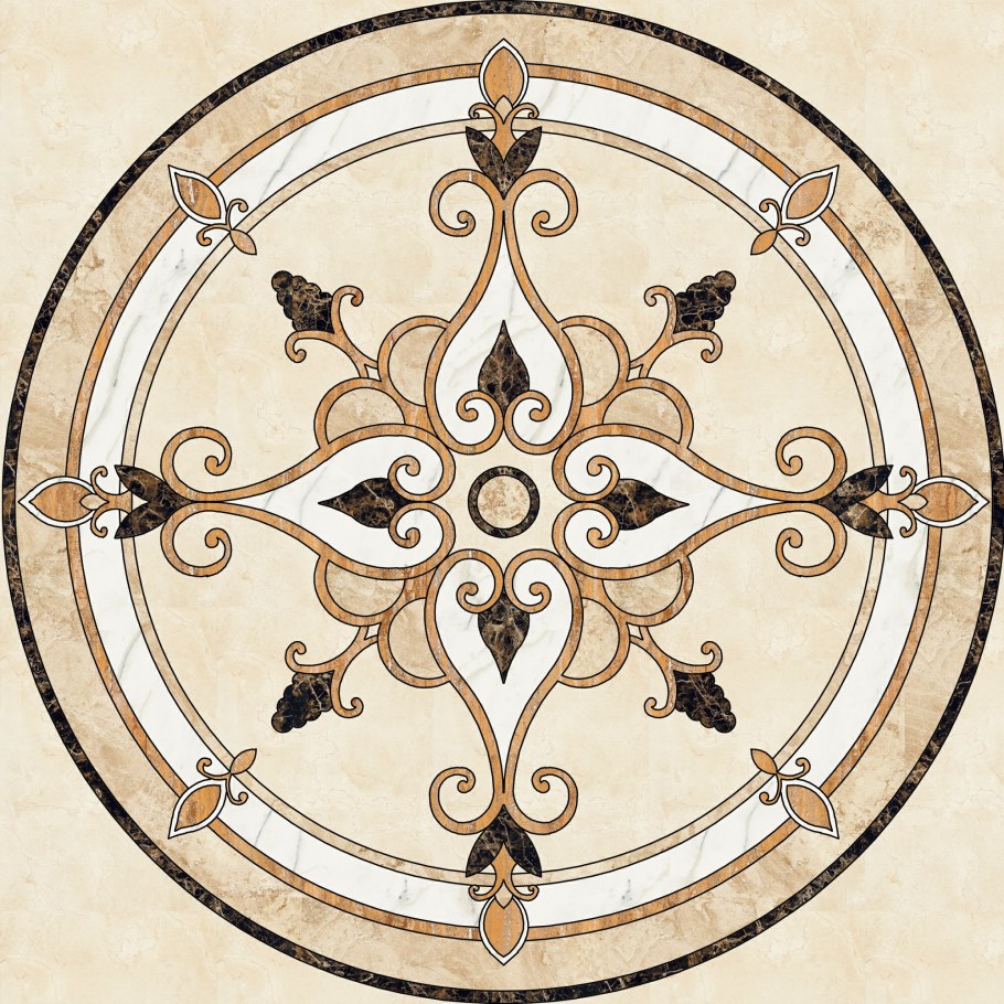 Панно напольное из мрамора