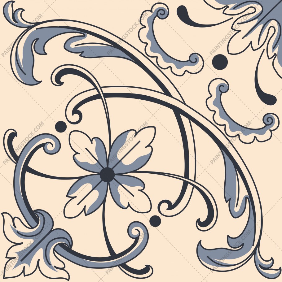 Плитка с цветочным узором