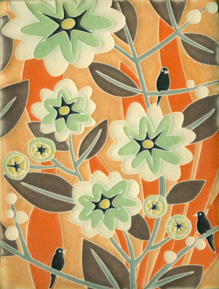 Плитка с растительным узором