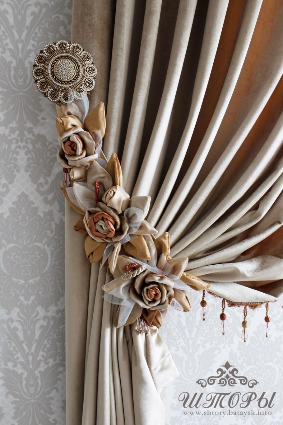 Абажур из ажурных салфеток