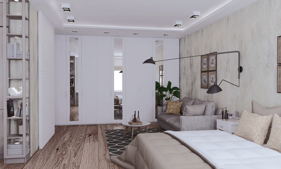 Интерьер однушки 40 кв.м