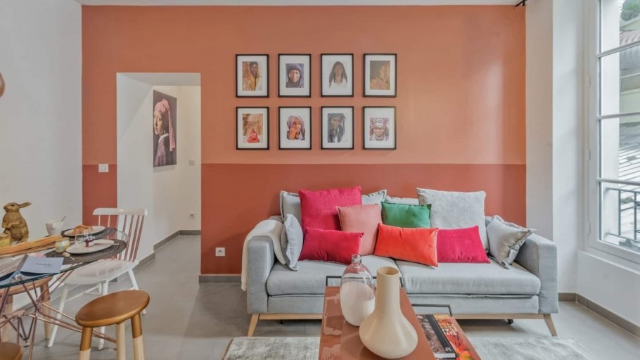 Цветовые сочетания персиковый