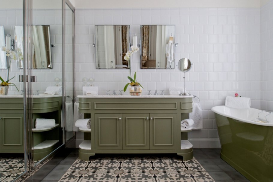 Ванная комната фисташкового цвета