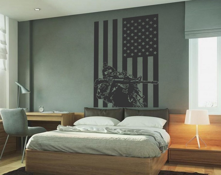 Стиль милитари в интерьере