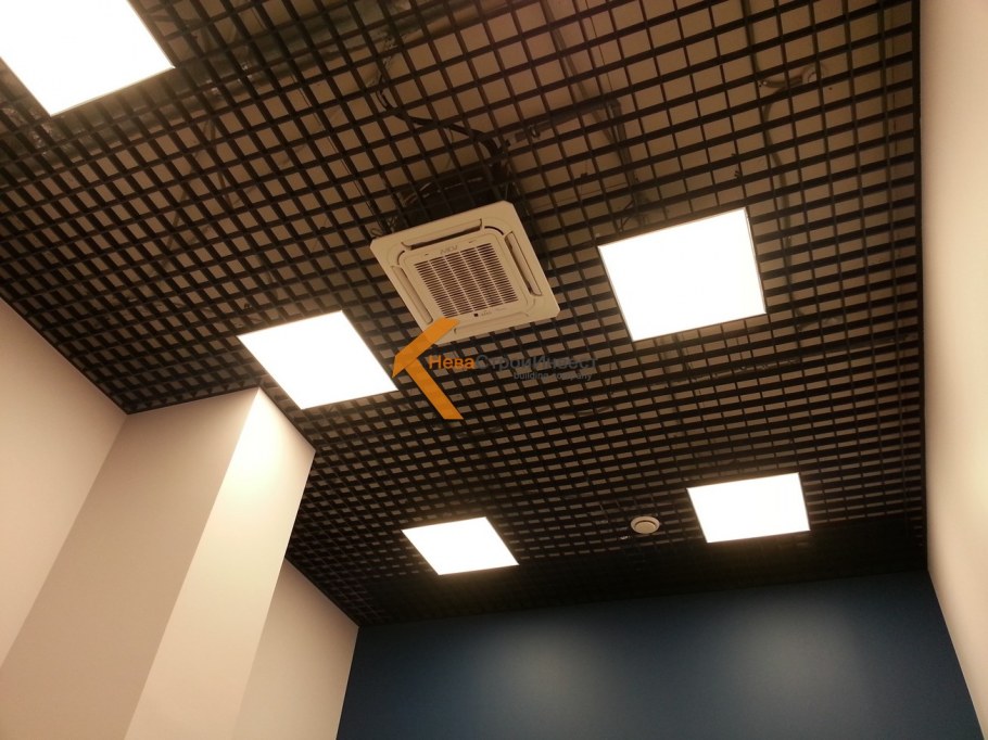 Потолок Грильято в офисе
