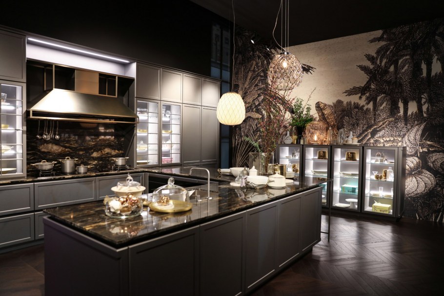 Кухня в стиле лофт Hi Tech