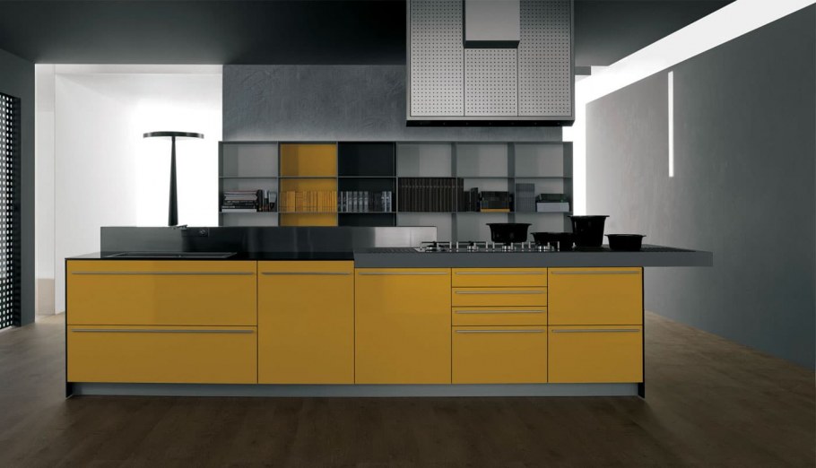 Стильные кухни Фабио Фьорд зеленый