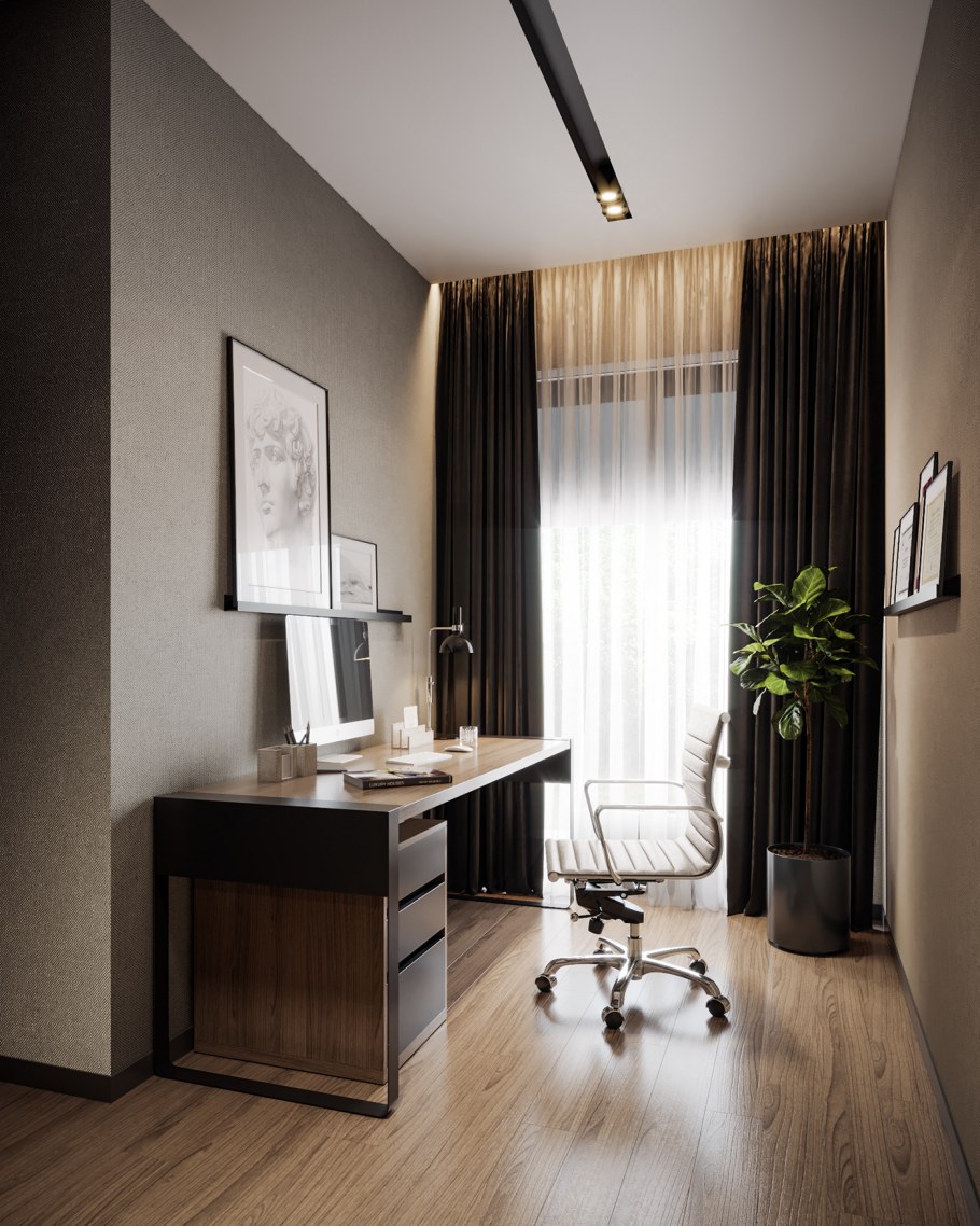 Цвета для кабинета в доме