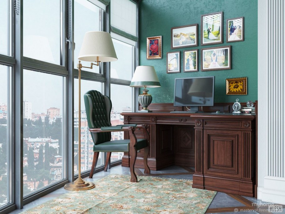 Рабочий кабинет в классическом стиле