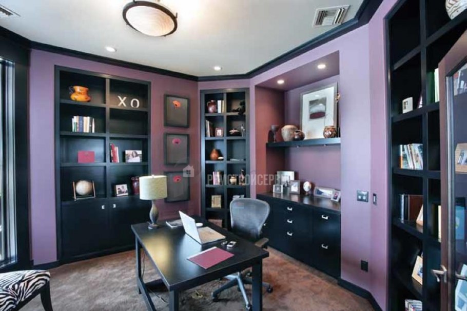 Сочетание цветов в интерьере кабинета