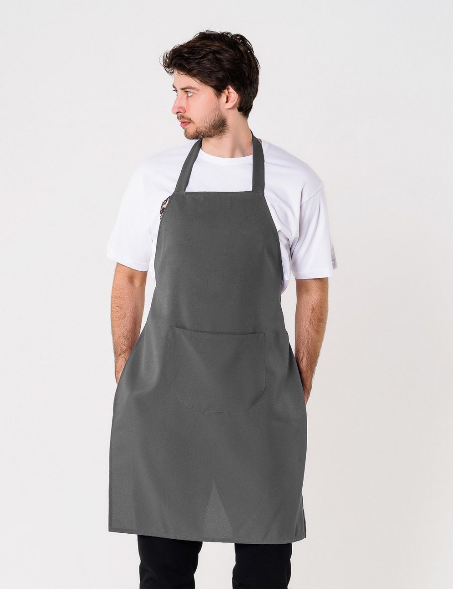 Фартук мужской серый