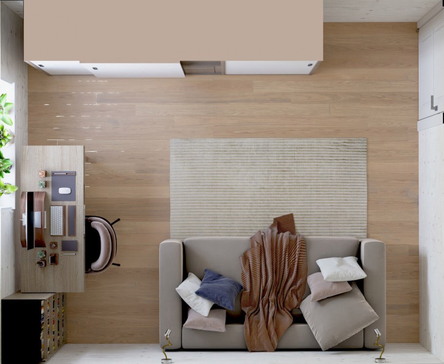 Интерьер квартиры сверху