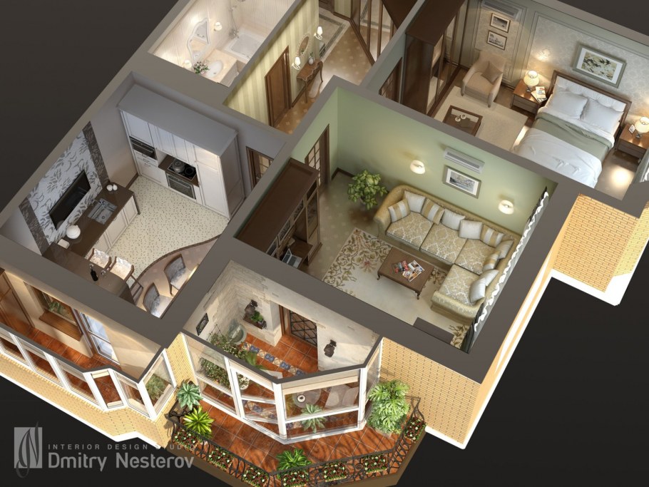 План интерьераквариты