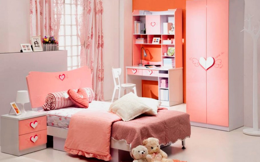 Детская спальня розовая