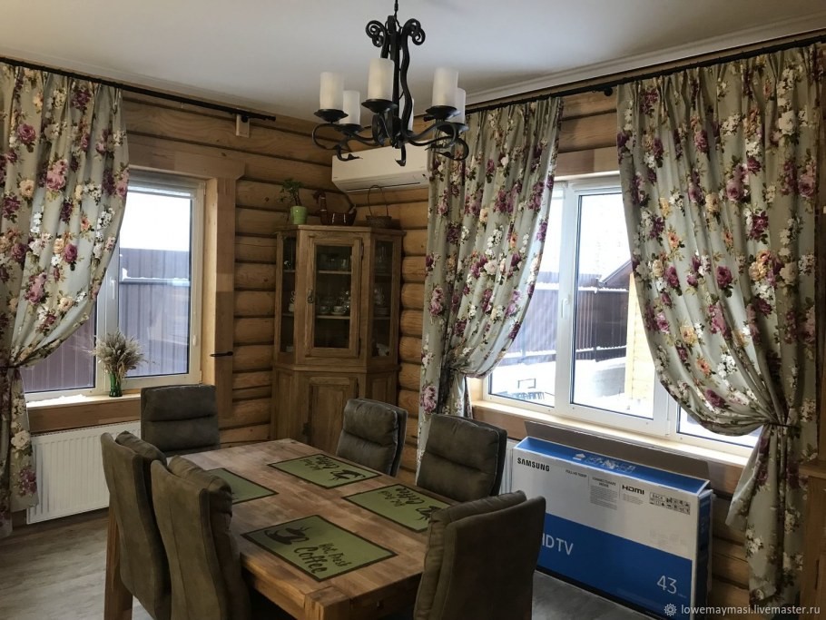 Комплект штор кружева