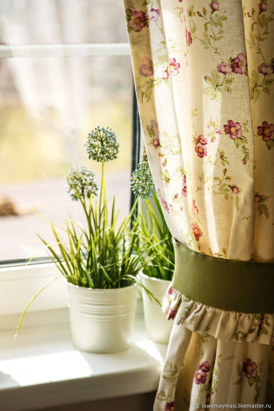 Шторы в стиле Кантри для спальни