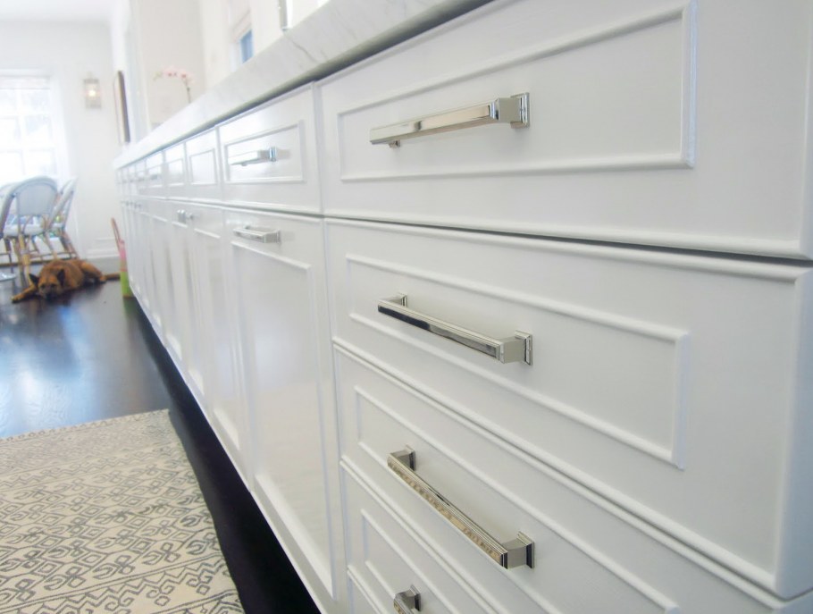 Кухня с ручками ракушками