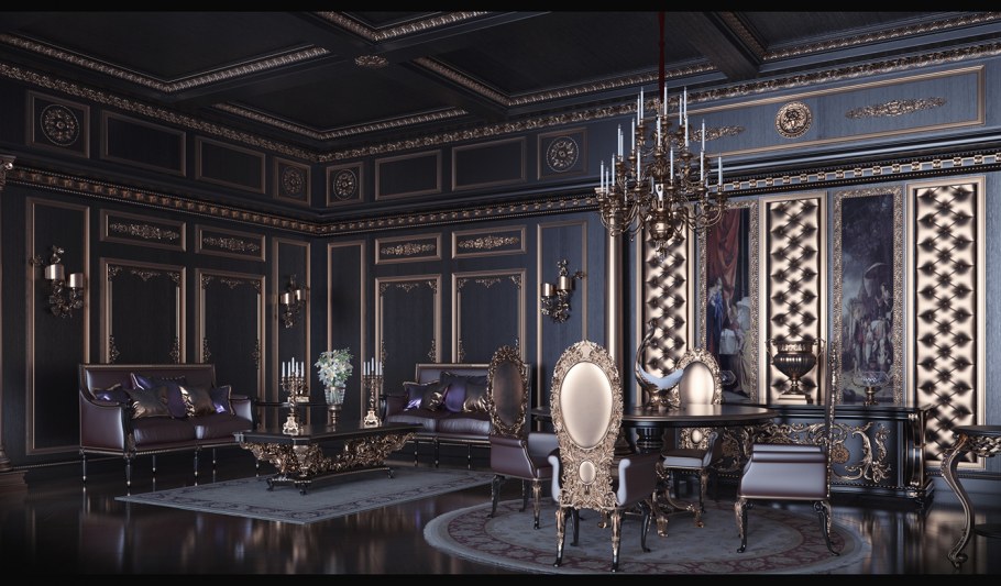 Стиль рококо в интерьере