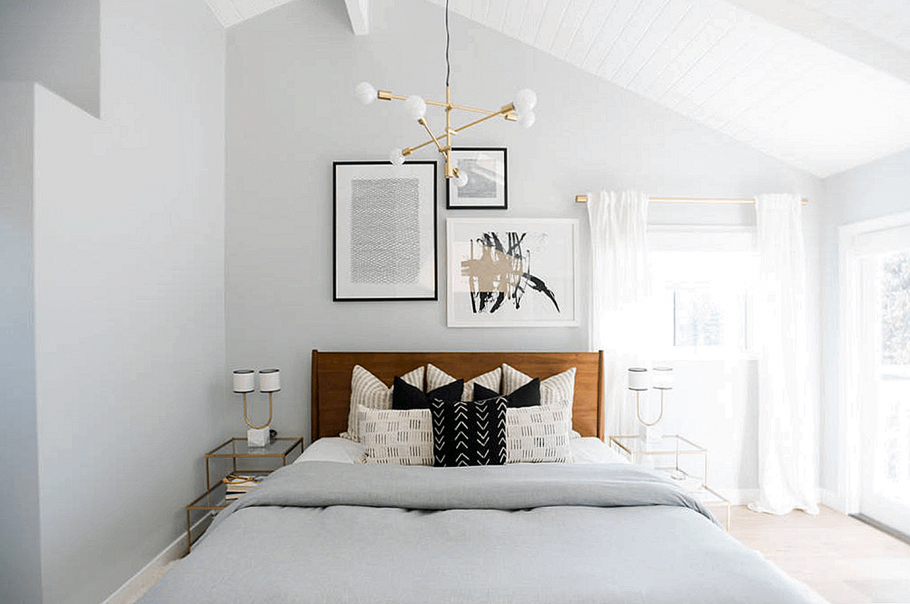 Люстра в скандинавском стиле в спальню