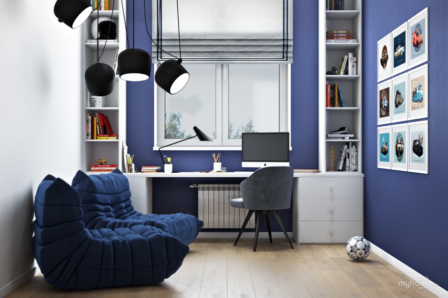 Интерьер маленькой комнаты для подростка