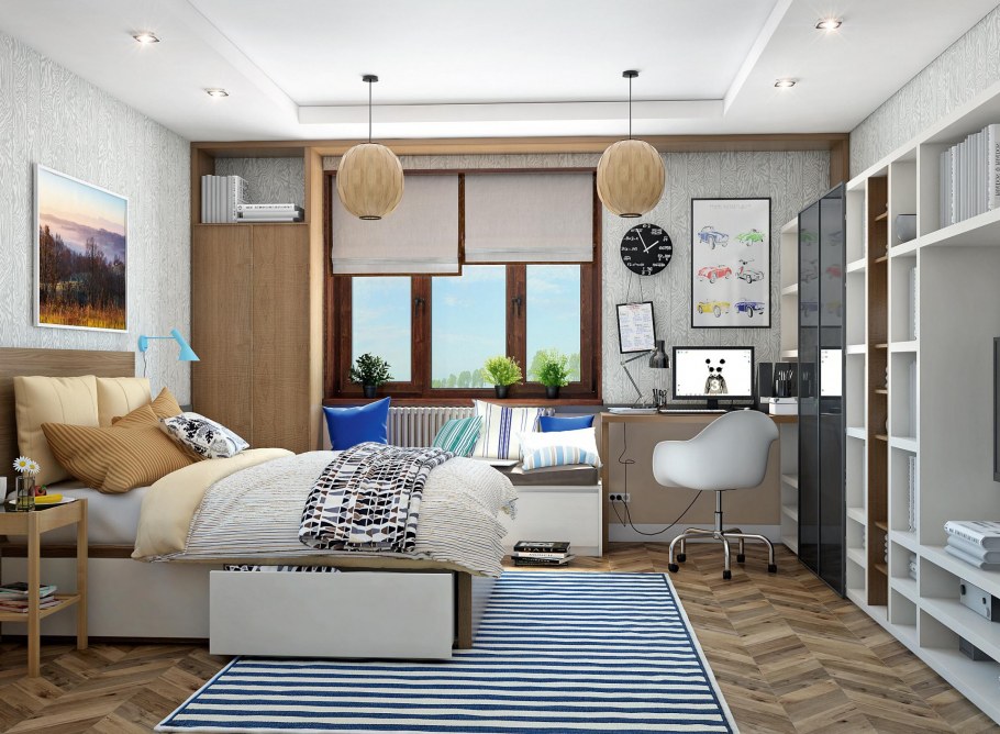 Интерьер подростковой комнаты