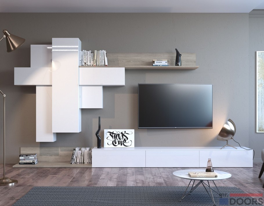 Стенка в гостиную в современном стиле