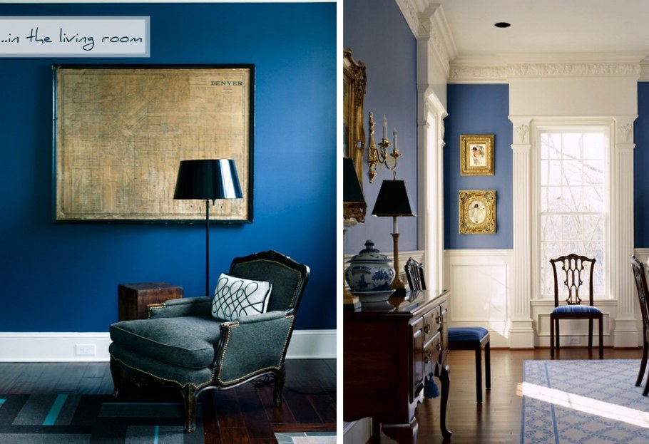 Интерьеры в синих тонах