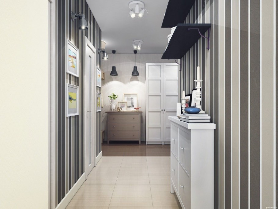 Прихожая в скандинавском стиле икеа