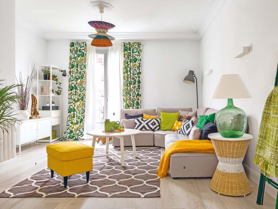 Зеленая гостиная Сканди