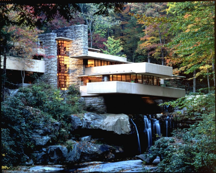 Ллойд Райт дом над водопадом