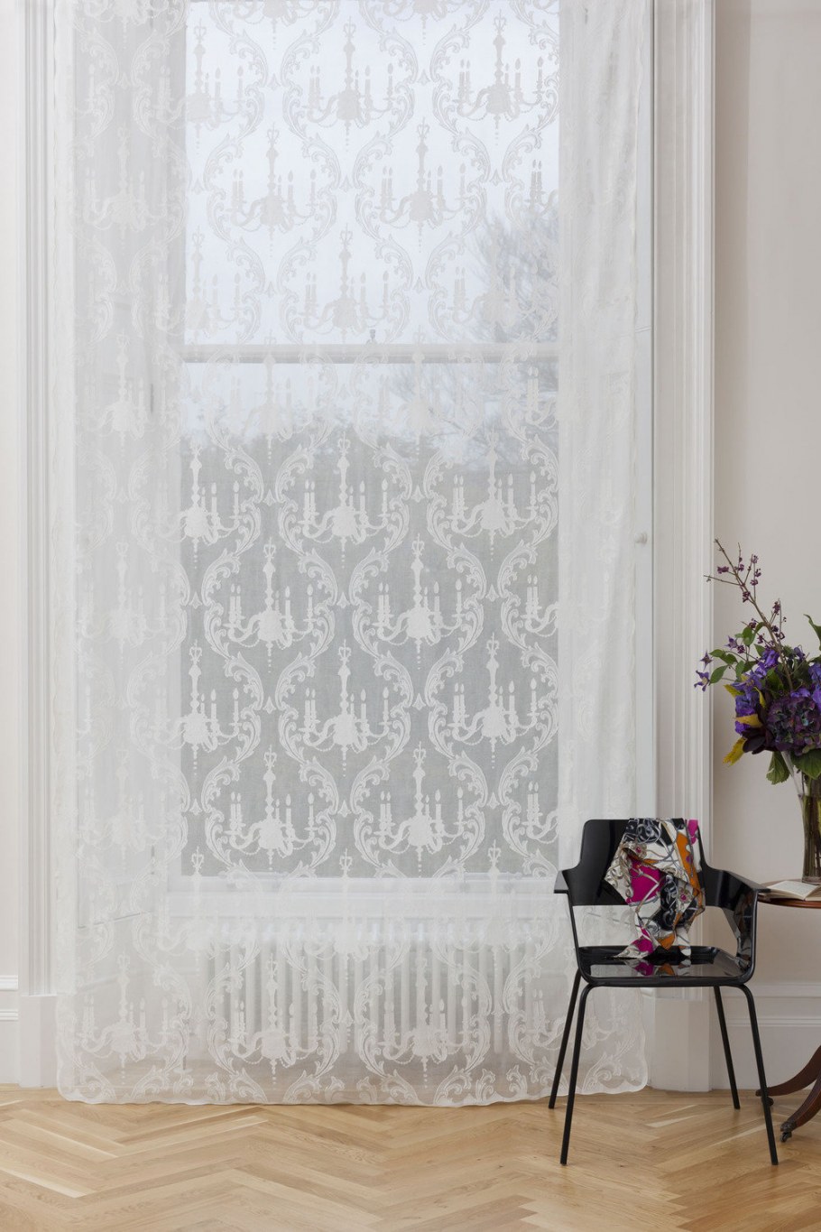 Английская кружевная штора тюль Morton young Borland