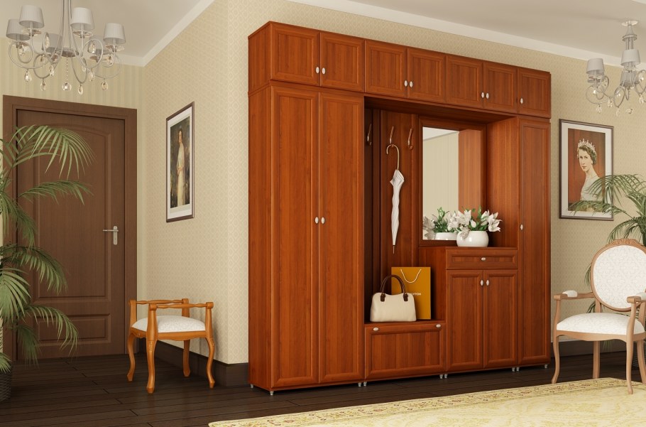 Прихожие цвет итальянский орех