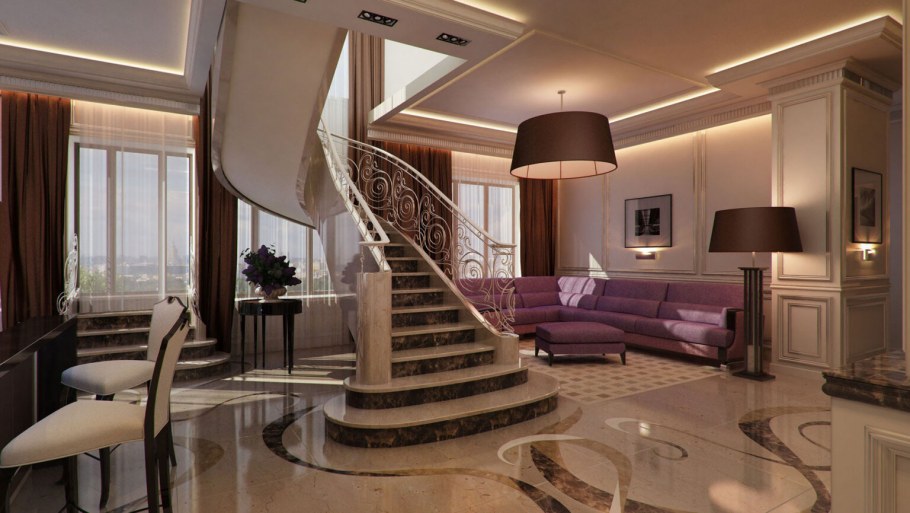 Роскошная двухэтажная квартира