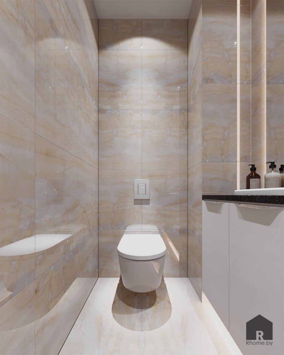 Керамогранит в туалете