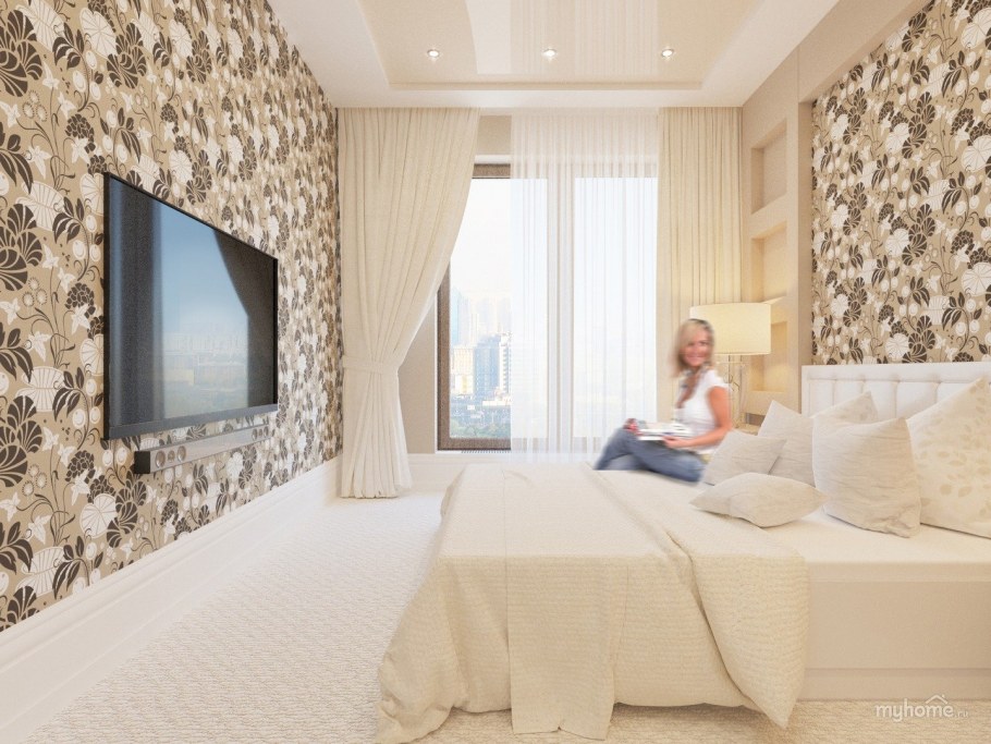 Модный интерьер зала