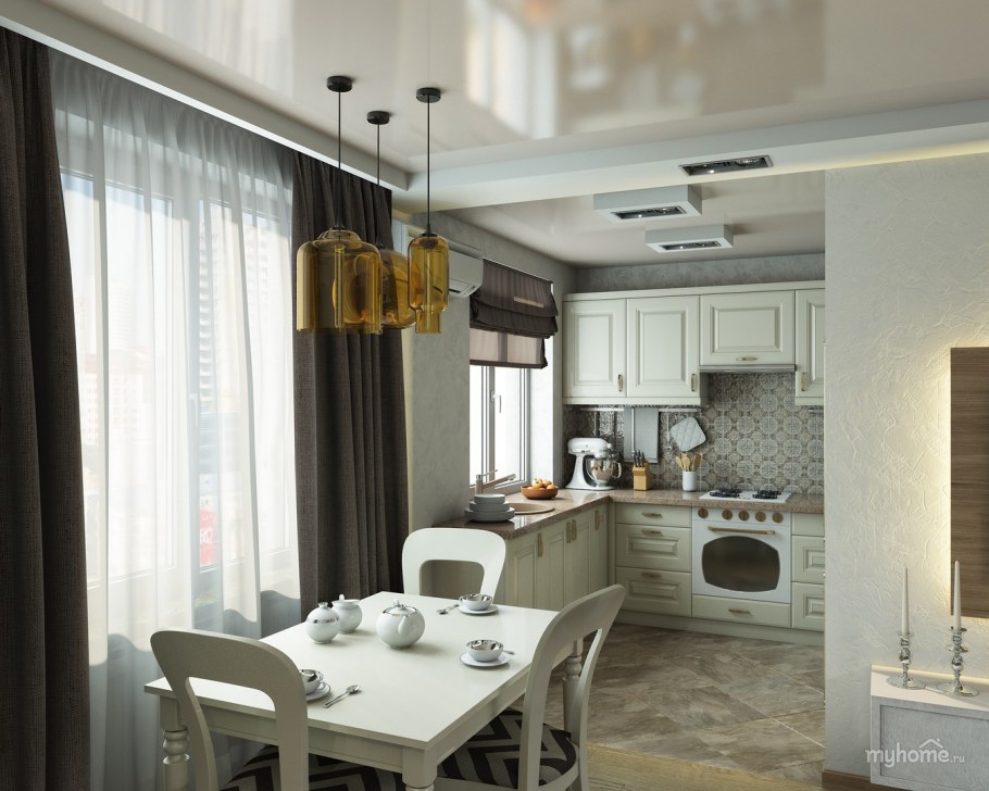 Дизайн проект маленькой трехкомнатной квартиры