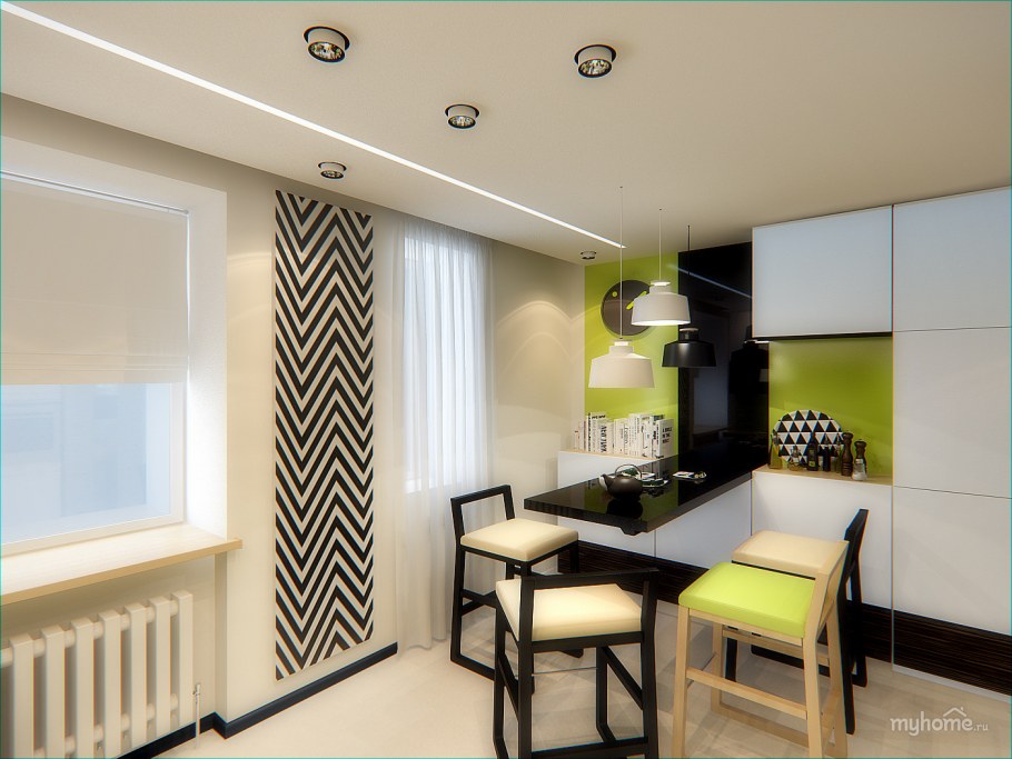 Планировка кухни в Ленинградке