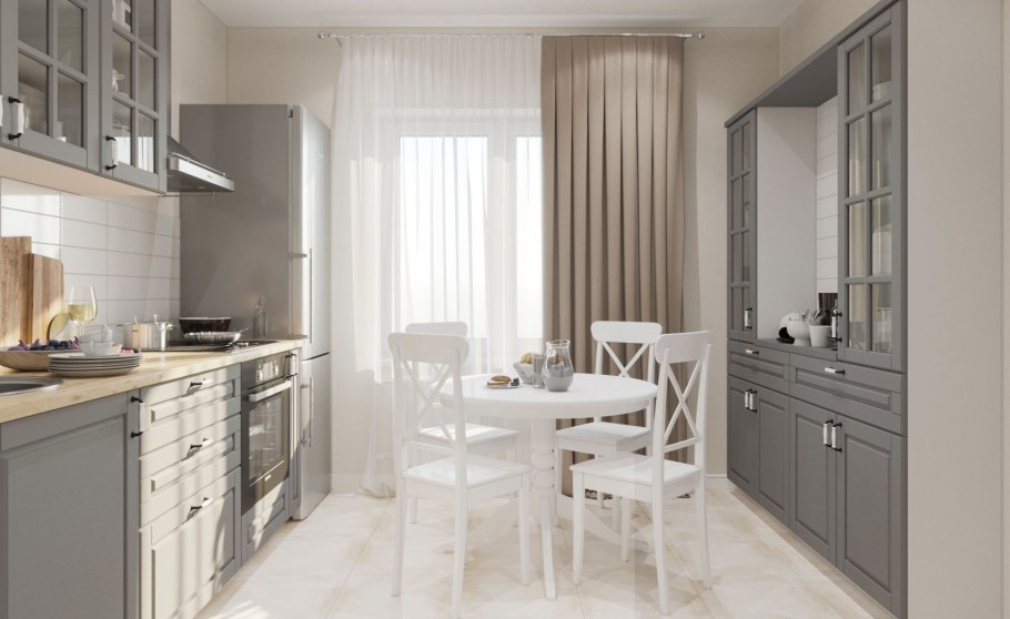 Интерьер кухни 93 серии