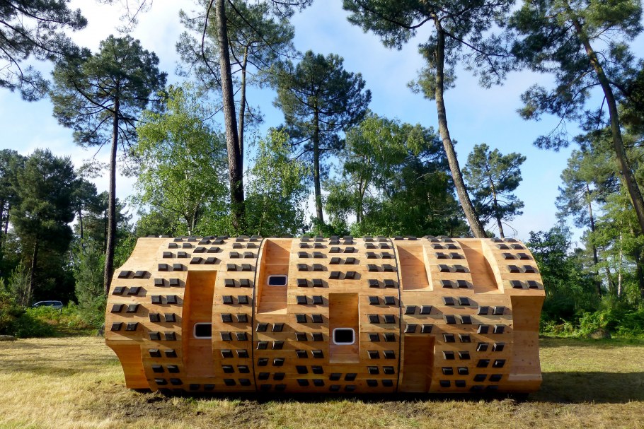 Необычный дом из бревна