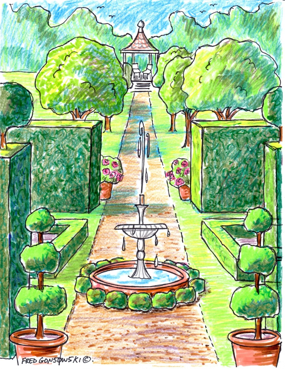 Набросок сада