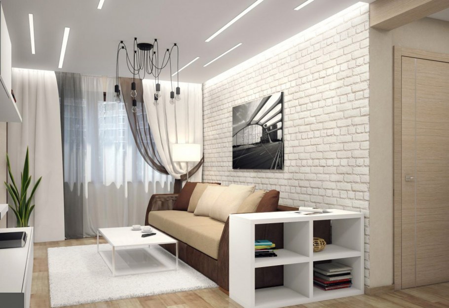 Дизайн 1кмонаткной квартиры