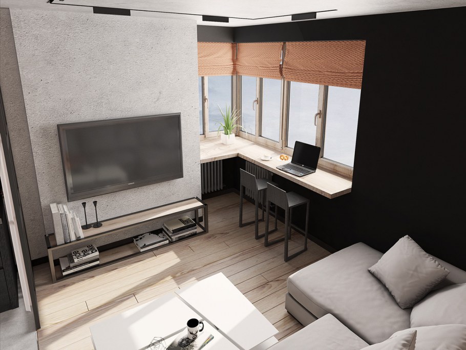 Гостиная сверху