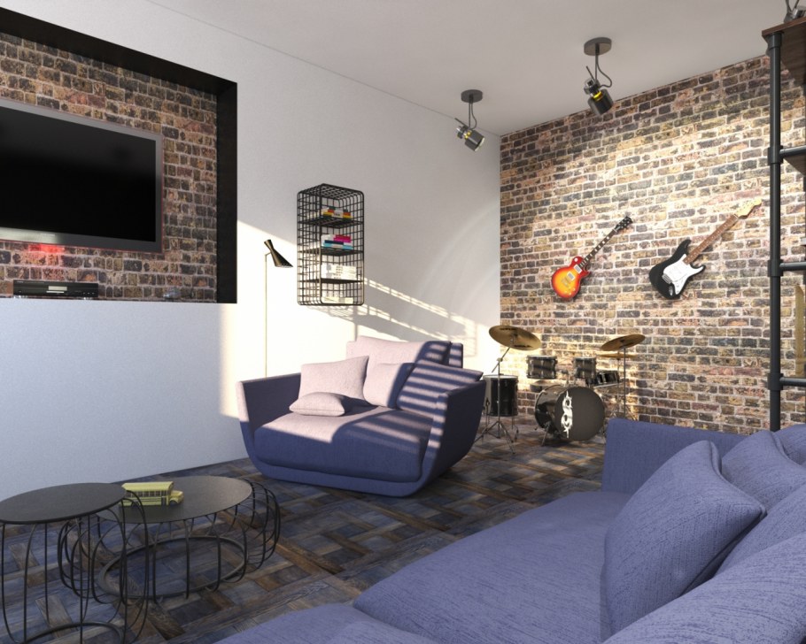 Лофт Молодежная комната