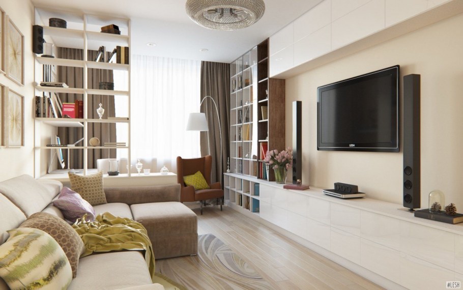 Диваны в интерьере гостиной