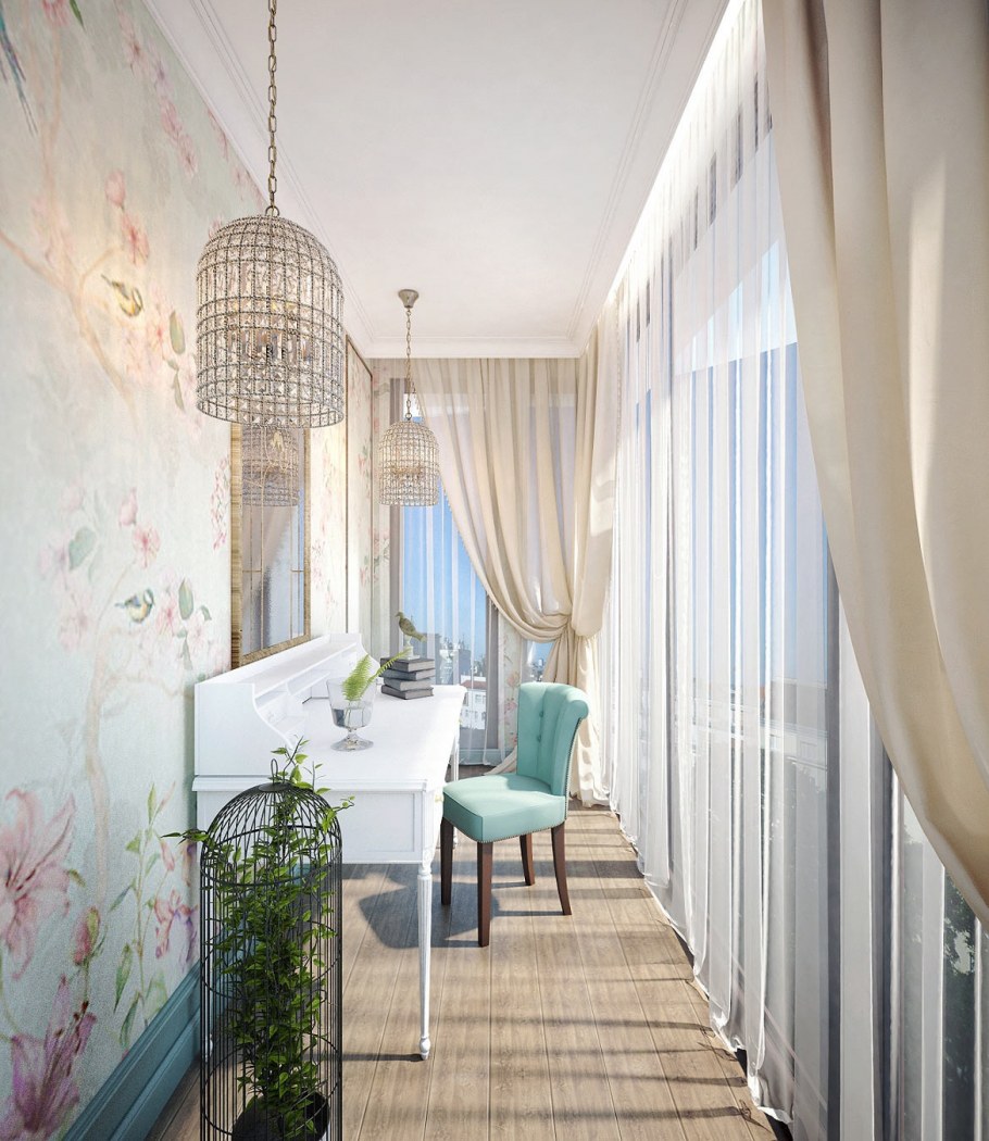 Интерьер лоджии