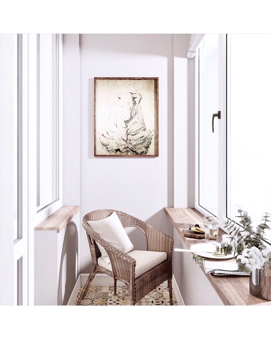 Лоджия в классическом стиле