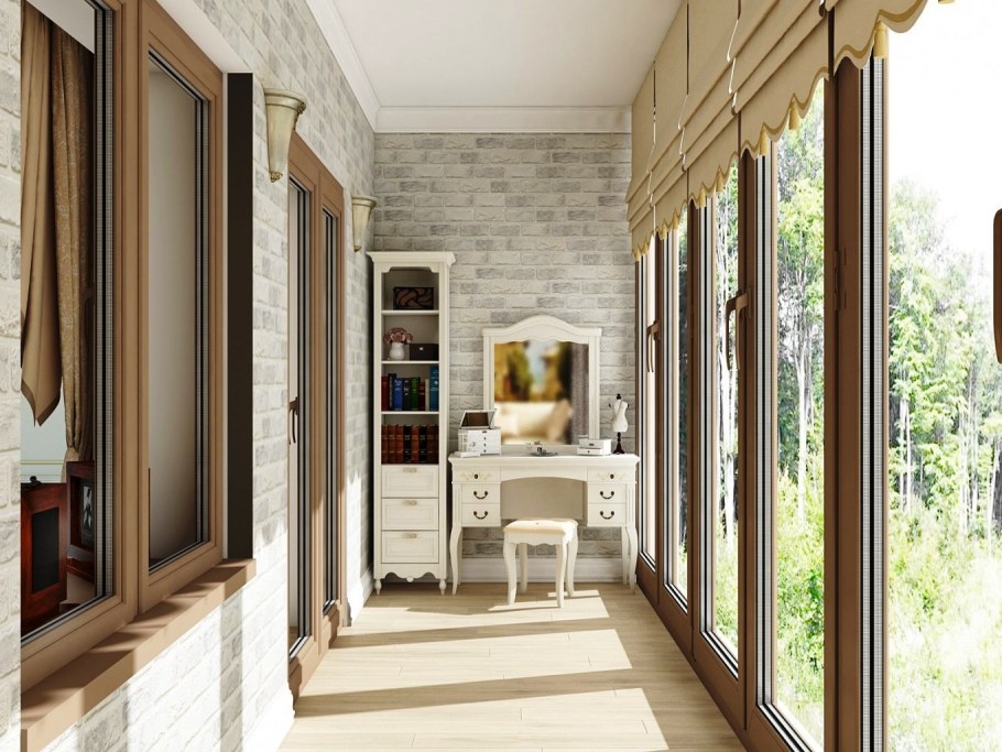 Интерьер лоджии