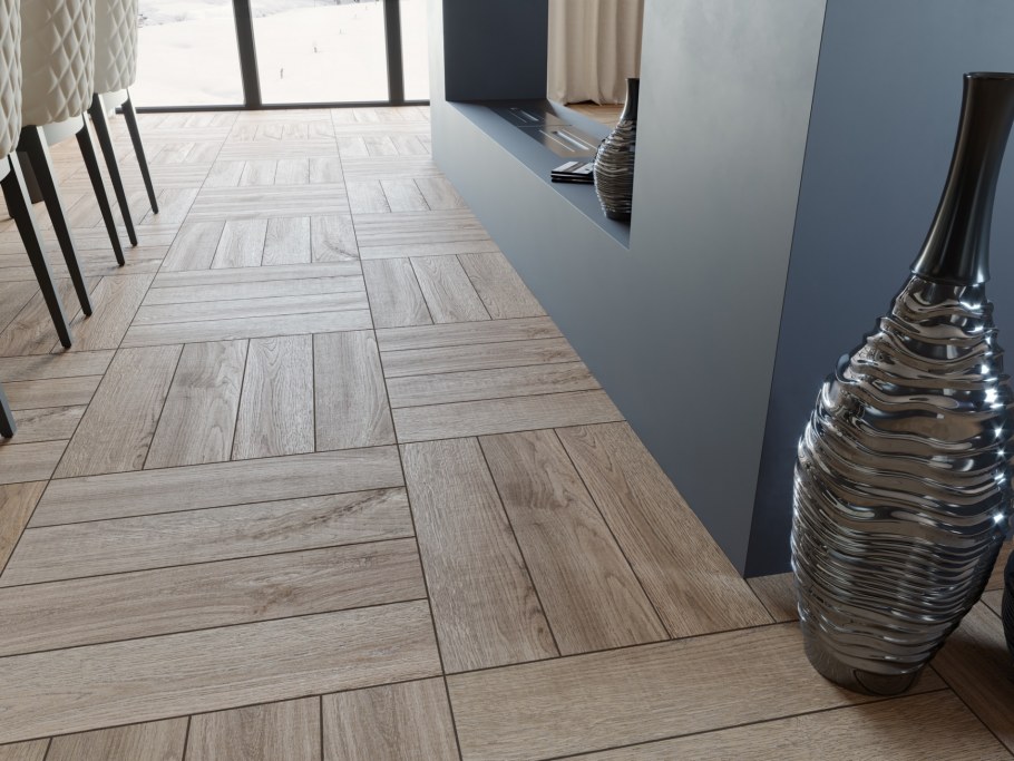 Напольная плитка Global Tile Орлеан светло коричневый 60x15,1