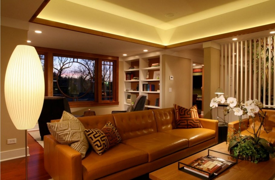 Дополнительное освещение в гостиной